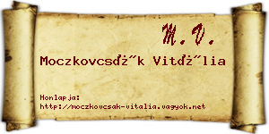 Moczkovcsák Vitália névjegykártya